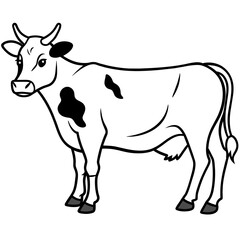 Fototapeta premium cow vector illustration