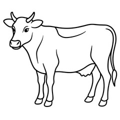 Fototapeta premium cow vector illustration