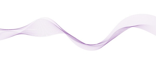Purple background with flowing wave lines. Futuristic technology concept. Vector illustration	