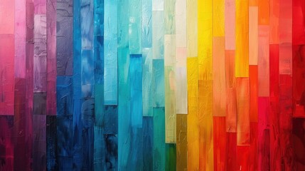Vibrant Color Spectrum Abstract Painting Texture
