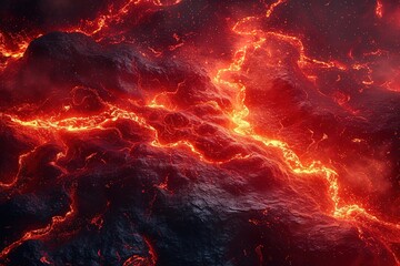 volcano red abstract background