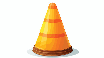 Isolated construction cone icon vector illustration