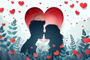 Nurturing and Protective Romantic Art: Amorous Visual Representation and Family-Themed Love Graphics with Artistic Creativity for Loving Relationships