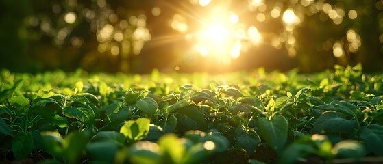 Harvesting Sunlight: The Rhythm of Smart Farming. Concept Agricultural Technology, Sustainable Farming, Solar Energy, Crop Yields, Environmental Impact