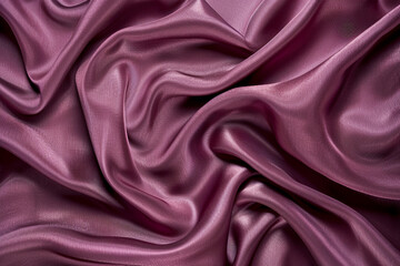 Fototapeta premium Elegant marsala-colored silk fabric luxurious texture. Soft smooth background elegance design