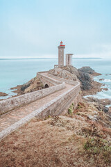 View of the Phare du petit minou in Plouzane, Brittany, France - 781481463