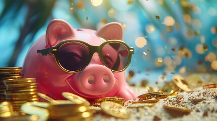 Piggy bank party: celebration of savings