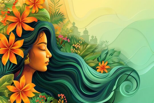 abstract background for Maharashtra Day