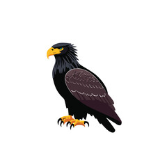 Eagle heads black and white vector, the Head of an eagle in the form of a stylized tattoo. Eagle Mascot Vector Illustration, eagle silhouette, logo, icon, design vector illustration for graphic design