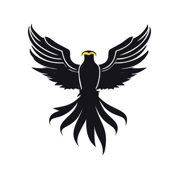 Eagle heads black and white vector, the Head of an eagle in the form of a stylized tattoo. Eagle Mascot Vector Illustration, eagle silhouette, logo, icon, design vector illustration for graphic design