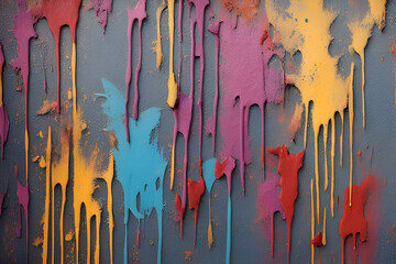 paint splash on wall