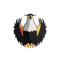 Fototapeta premium Eagle heads black and white vector, the Head of an eagle in the form of a stylized tattoo. Eagle Mascot Vector Illustration, eagle silhouette, logo, icon, design vector illustration for graphic design