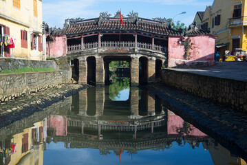 Morning at the ancient Japanese bridge. Hoi an, Vietnam - 781484200