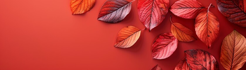 Fototapeta premium A minimalist style of an autumn concept