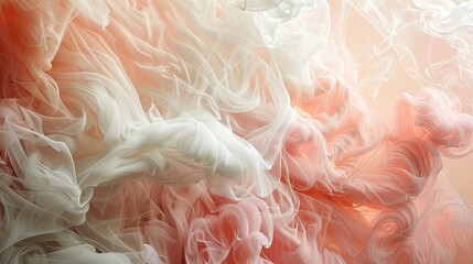 Whisper-thin smoke in blush and ivory