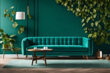 modern living room with sofa