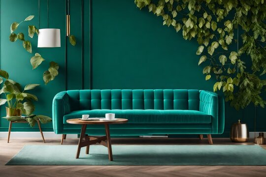 modern living room with sofa