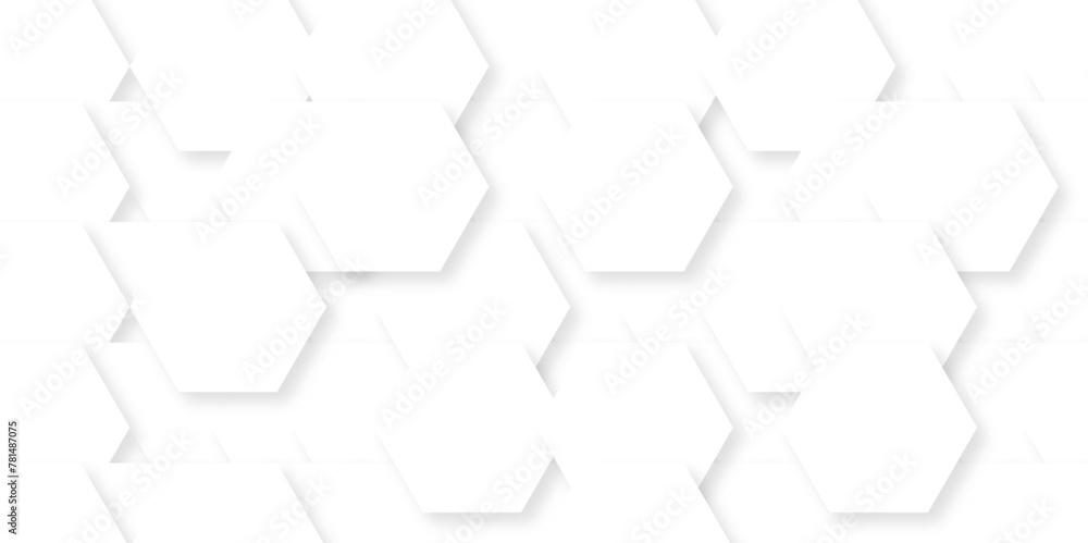Poster seamless pattern with hexagons. abstract background with lines. modern simple style hexagonal graphi