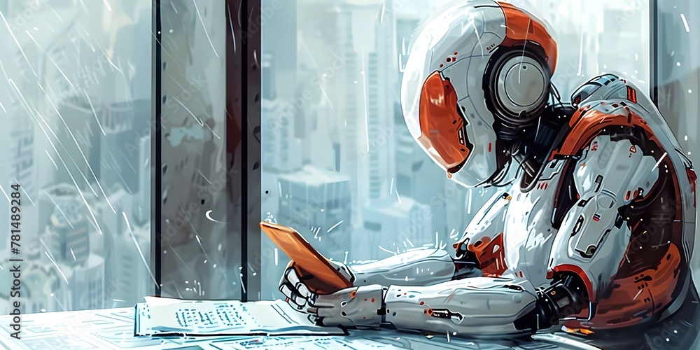 Poster robotic assistant performing daily tasks showcasing potential of robotics in everyday life