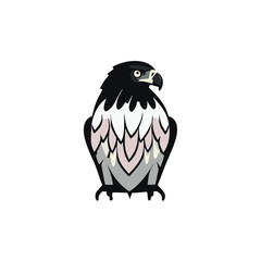 Eagle heads black and white vector, the Head of an eagle in the form of a stylized tattoo. Eagle Mascot Vector Illustration, eagle silhouette, logo, icon, design vector illustration for graphic design