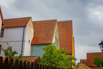 Medieval and Hansa inspired  living area Jakriborg in Hjarup, Sweden
