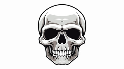 Isolated skull icon on white background skull vecto