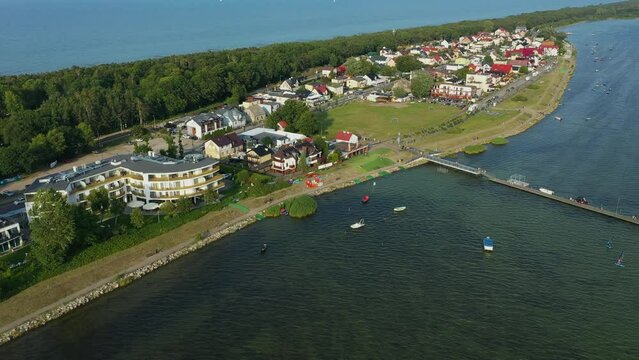 Panorama Of The Pier Chalupy Molo Krajobraz Aerial View Poland