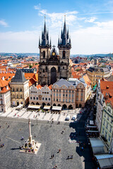 Old town square in Prague city