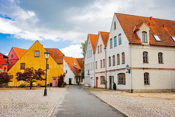 Medieval and Hansa inspired  living area Jakriborg in Hjarup, Sweden
