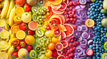 Tasty fruits background