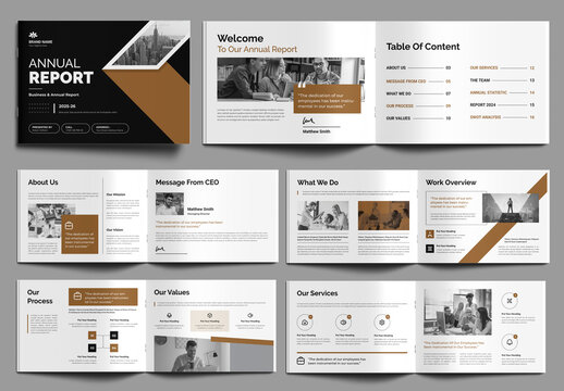 Landscape Annual Report Layout