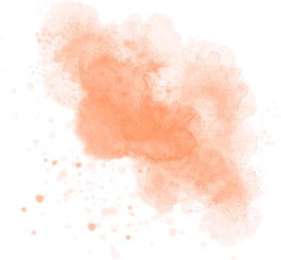 Subtile salmon watercolor splash textured abstract background for for poster, print, home decoration, menu cover, invitation, design template.