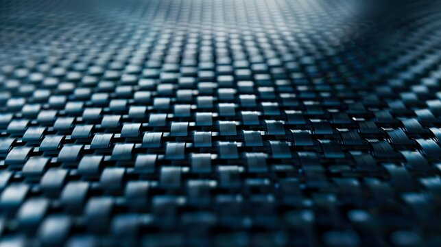 flat illustration of a realistic carbon fiber mesh pattern