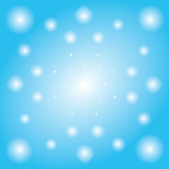 Kaleidoscope Design Blue White Gradient Snowflake Design