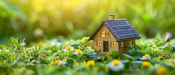 Solar-Powered Smart Homes Integrating renewable energy into intelligent home design - obrazy, fototapety, plakaty