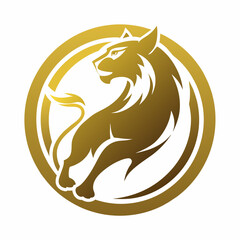 logo-with-the-silhouette-of-a-lioness-in-gold