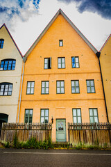 Fototapeta premium Medieval and Hansa inspired living area Jakriborg in Hjarup, Sweden