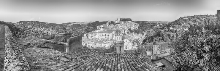 Panoramic view of Ibla, scenic lower district of Ragusa, Italy - 781499015