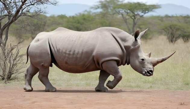 A-Rhinoceros-In-A-Game-Reserve- 2