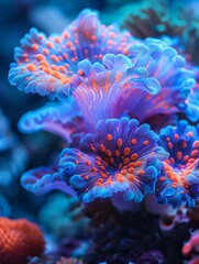 Fototapeta na wymiar Explore the mesmerizing depths of the underwater world, where coral reefs provide a haven for diverse marine life, including fish and other sea creatures.