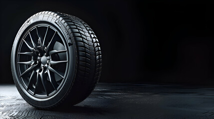 tire close up, car tire wheel isolated 