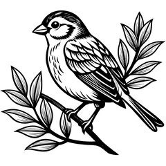  Bird vector illustration.