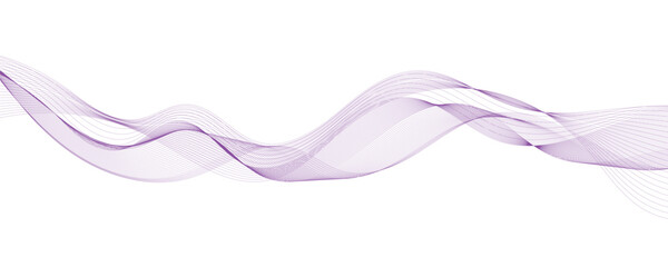 Purple background with flowing wave lines. Futuristic technology concept. Vector illustration	
