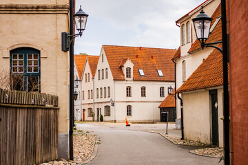 Medeltidsinspirerade området Jakriborg i Hjärup