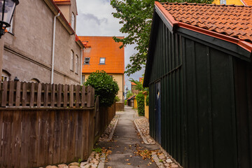 Medeltidsinspirerade området Jakriborg i Hjärup