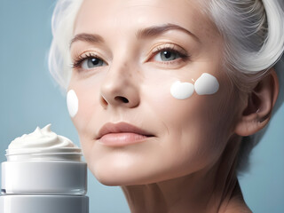 The Woman and Her Face Cream
