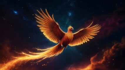 The Glorious Flight of the Phoenix - obrazy, fototapety, plakaty