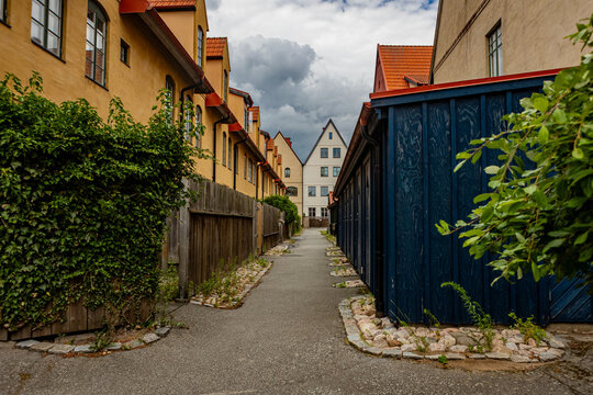 Medieval and Hansa inspired  living area Jakriborg in Hjarup, Sweden