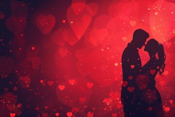 Celebrate Love and Affection with Contemporary and Emotional Love Art, Perfect for Illustrating Modern Relationships and Safety in Artistic Vector Designs - obrazy, fototapety, plakaty