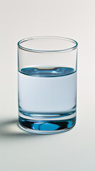 Pure drinking water fills a glass, symbolizing clarity and vitality